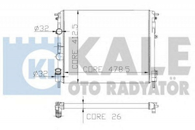 KALE OTO RADYATOR 169300 -  Радиатор, охлаждение двигателя
